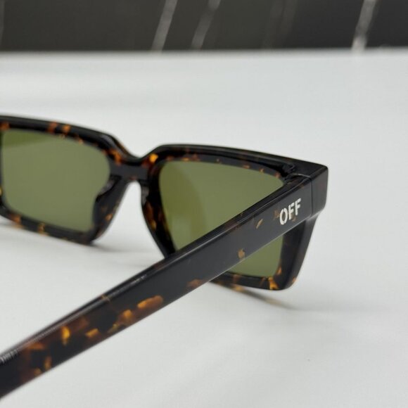 NEW OFF-WHITE OERI13A WARREN 6055 SUNGLASSES UNISEX HAVANA SQUARE EYEWEAR - Picture 6 of 10